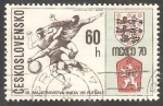 Sellos de Europa - Checoslovaquia -  1804 - Mundial de Fútbol en Mexico