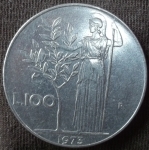monedas de Europa - Italia -  1973 (Reverso)
