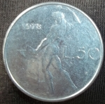monedas de Europa - Italia -  1978 (Reverso)
