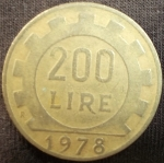 monedas de Europa - Italia -  1978 (Reverso)