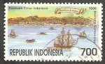 Stamps Indonesia -  1495 - Fortaleza Somba Opu