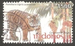 Sellos de Asia - Indonesia -  2490 - Tigre de Sumatra