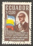 Stamps Ecuador -  639 - Ramón Villeda Morales, presidente de Honduras