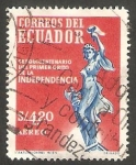 Stamps Ecuador -  351 - 150 anivº del primer grito de la Independencia