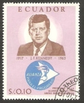 Stamps Ecuador -  784 - John Fitzgerald Kennedy