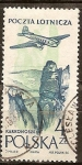 Stamps Poland -  Correo aéreo.Montañas de Karkonosze