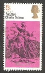 Stamps United Kingdom -  592 - Centº de la muerte de Charles Dickens