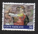 Stamps Vatican City -  Restauración de La Capilla Sixtina
