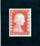 Stamps Argentina -  efigie de Eva Peron