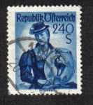 Stamps : Europe : Austria :  Trajes provinciales