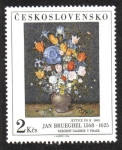 Stamps Czechoslovakia -  J.Brueghel: Kytice po 1600