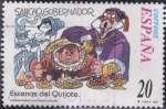 Stamps Spain -  Escena del Quijote