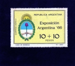 Stamps Argentina -  Exposicion Filatelica Argentina 1966
