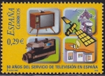 Stamps Spain -  Television en España