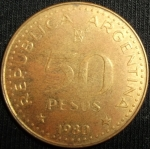 monedas de America - Argentina -  1980 (Reverso)
