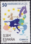 Stamps Spain -  Aniversario de la C.E.E.