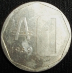 monedas de America - Argentina -  1989 (Reverso)