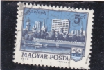 Stamps Hungary -  Panorámica de Szolnok