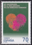 Stamps : Europe : Spain :  50 Aniversario de la Declaracion de los derechos Humanos