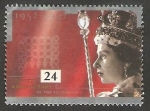 Stamps United Kingdom -  1606 - 40 anivº de la subida al trono de la Reina Elizaberth II