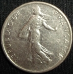 monedas de Europa - Francia -  1972 (Anverso)