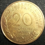 monedas de Europa - Francia -  1972 (Reverso)