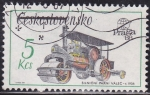 Stamps Czechoslovakia -  Tractor de Cosecha