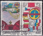 Stamps Czechoslovakia -  Cosmos