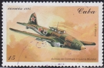 Stamps : America : Cuba :  Aviones de Combate
