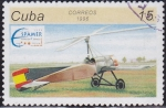 Stamps : America : Cuba :  Elicoptero