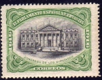 Stamps Spain -  ESPAÑA 1916 286 Sello Nuevo III Centenario de la muerte de Cervantes Congreso de los Diputados FR-16