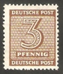 Stamps Germany -  7 - Cifra y nombre
