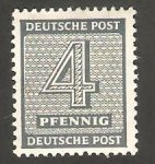 Stamps Germany -  8 - Cifra y nombre