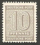 Stamps Germany -  12 - Cifra y nombre