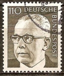 Stamps Germany -  Presidente Gustav Heinemann