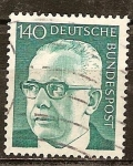 Stamps Germany -  Presidente Gustav Heinemann