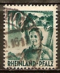 Stamps Germany -  Renania-Palatinado,ruta del vino en Hambach.