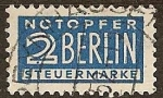 Stamps : Europe : Germany :   "impuesto de emergencia Berlín".