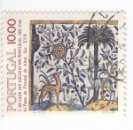 Sellos del Mundo : Europa : Portugal : Cinco siglos de azulejos en Portugal. Paño Frontal de Altar