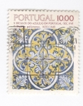 Sellos del Mundo : Europa : Portugal : Cinco siglos de azulejos en Portugal. Policromia 1630-1640