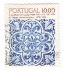 Sellos de Europa - Portugal -  Cinco siglos de azulejos en Portugal. Monocromático