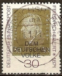 Stamps Germany -  523 - Centº del nacimiento del primer presidente del Estado Friedrich Elbert