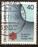 Stamps Germany -  613 - Fiesta alemana de gimnasia en Stuttgart