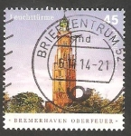 Stamps Germany -  2437 - Faro de Bremerhaven Oberfeuer