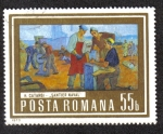 Stamps : Europe : Romania :  Pinturas de Trabajo