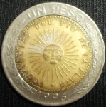 monedas de America - Argentina -  1996 (Anverso)