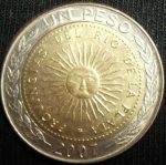 monedas de America - Argentina -  2007 (Anverso)