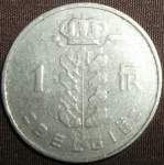 monedas de Europa - B�lgica -  1962 (Reverso)