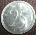 monedas de Europa - B�lgica -  1965 (Reverso)