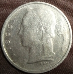 monedas de Europa - B�lgica -  1966 (Anverso)